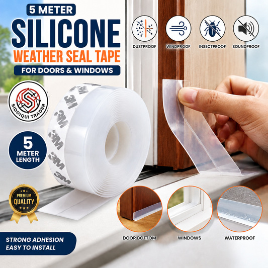5 Meter Silicone Weather Seal Tape for Doors & Windows