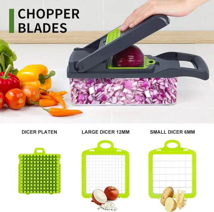 12‑in‑1 Kitchen Chopper – Vegetable & Fruit Cutter Tool
