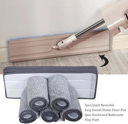 Washable Microfiber Replacement Pads – Flat Mop Refills