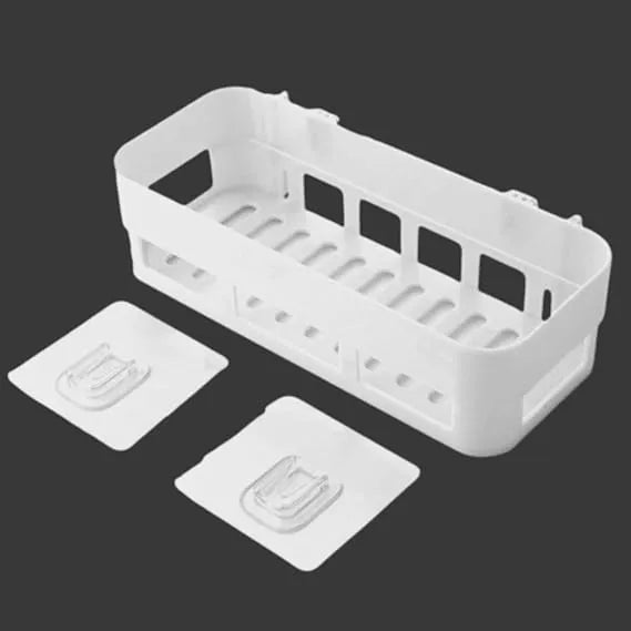 Plastic Corner Rack – Kitchen & Bathroom Storage Organizer