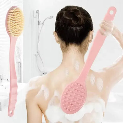 Soft Bath Body Brush – Long Handle Back Scrubber
