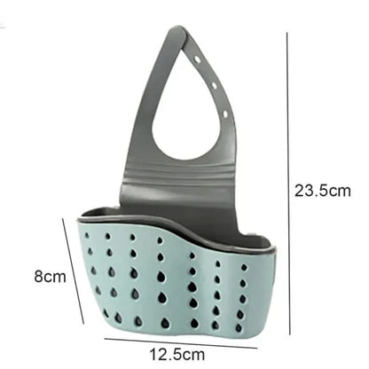 Kitchen Sink Drain Basket Holder – Hanging Sponge & Soap Storage Organizer Rack