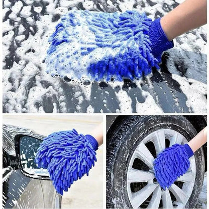 Chenille Microfiber Car Wash Cleaning Glove | Scratch-Free Wash Mitt