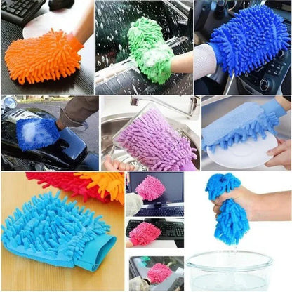 Chenille Microfiber Car Wash Cleaning Glove | Scratch-Free Wash Mitt