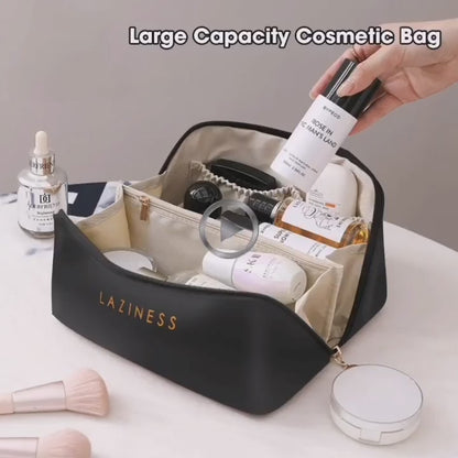 Makeup Storage Bag with Zipper – Travel Cosmetic Organizer for Brushes & Toiletries