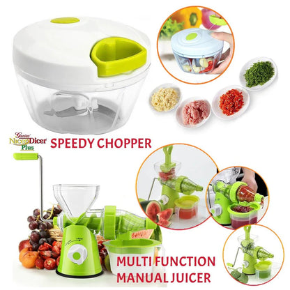 Hand Pull Food Chopper – Speedy Vegetable & Meat Grinder